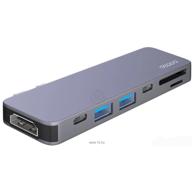 Deppa USB-C dlya MacBook 7-v-1 (73121)